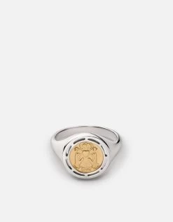 Test Of Time Ring, Sterling Silver/Gold Vermeil