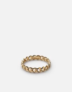 Cuban Link Ring, Gold -Online Fashion Accessories 104 0368 color polished14kgold 01