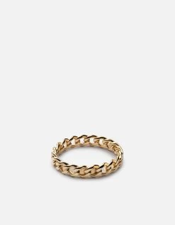 Cuban Link Ring, Gold -Online Fashion Accessories 104 0368 color polished14kgold 02