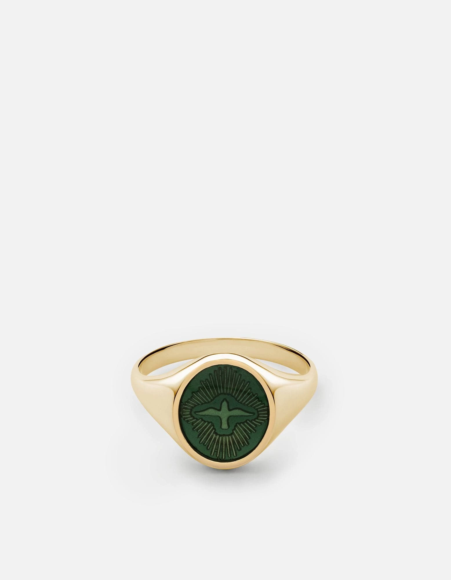 Dove Ring, Gold Vermeil/Emerald 3 Dove Ring, Gold Vermeil/Emerald