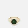 Solar Signet Ring, Gold Vermeil/Jasper Green -Online Fashion Accessories 104 0382 color jaspergreen 01
