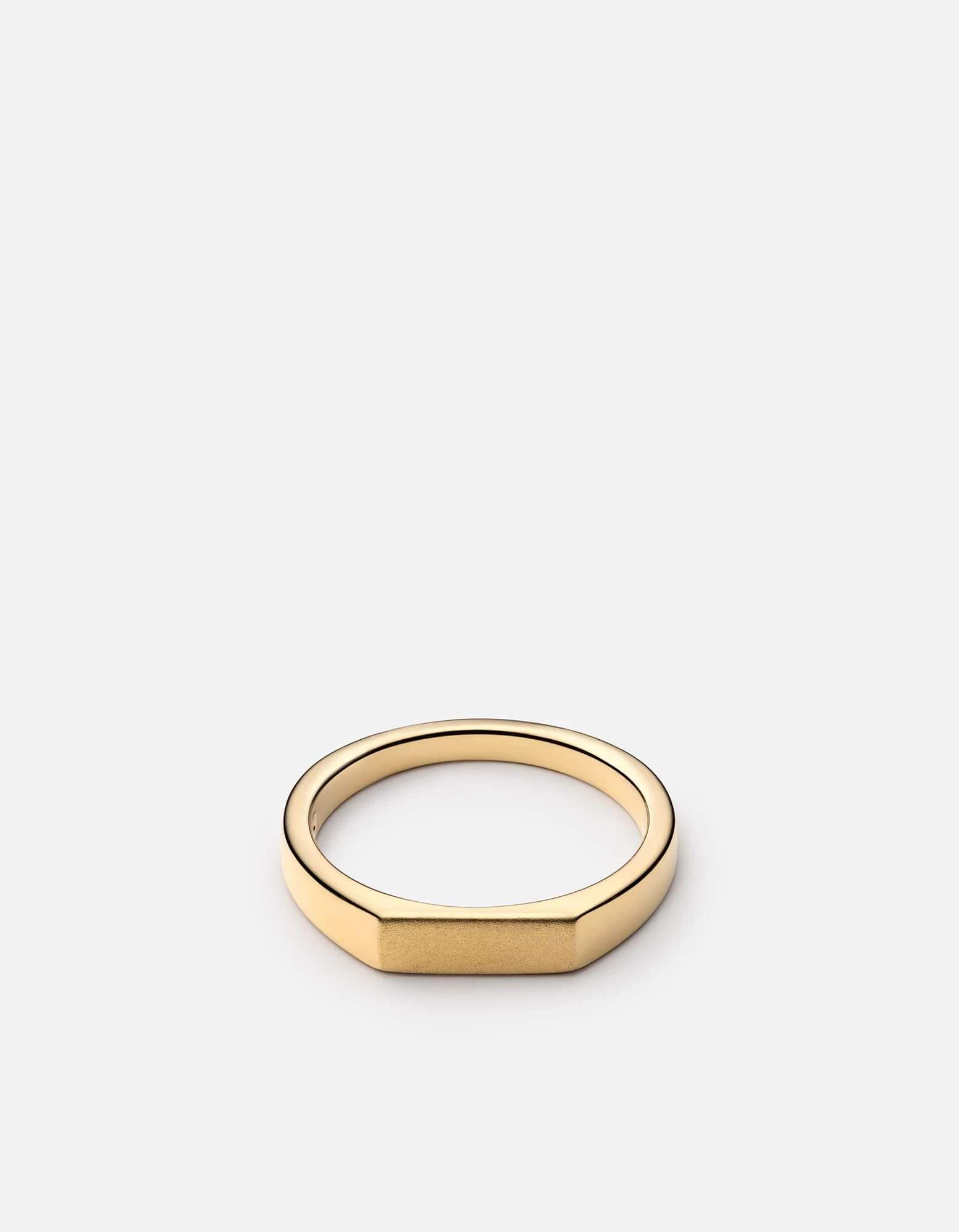 Thin Geo Ring, Gold 7 Thin Geo Ring, Gold - Image 5