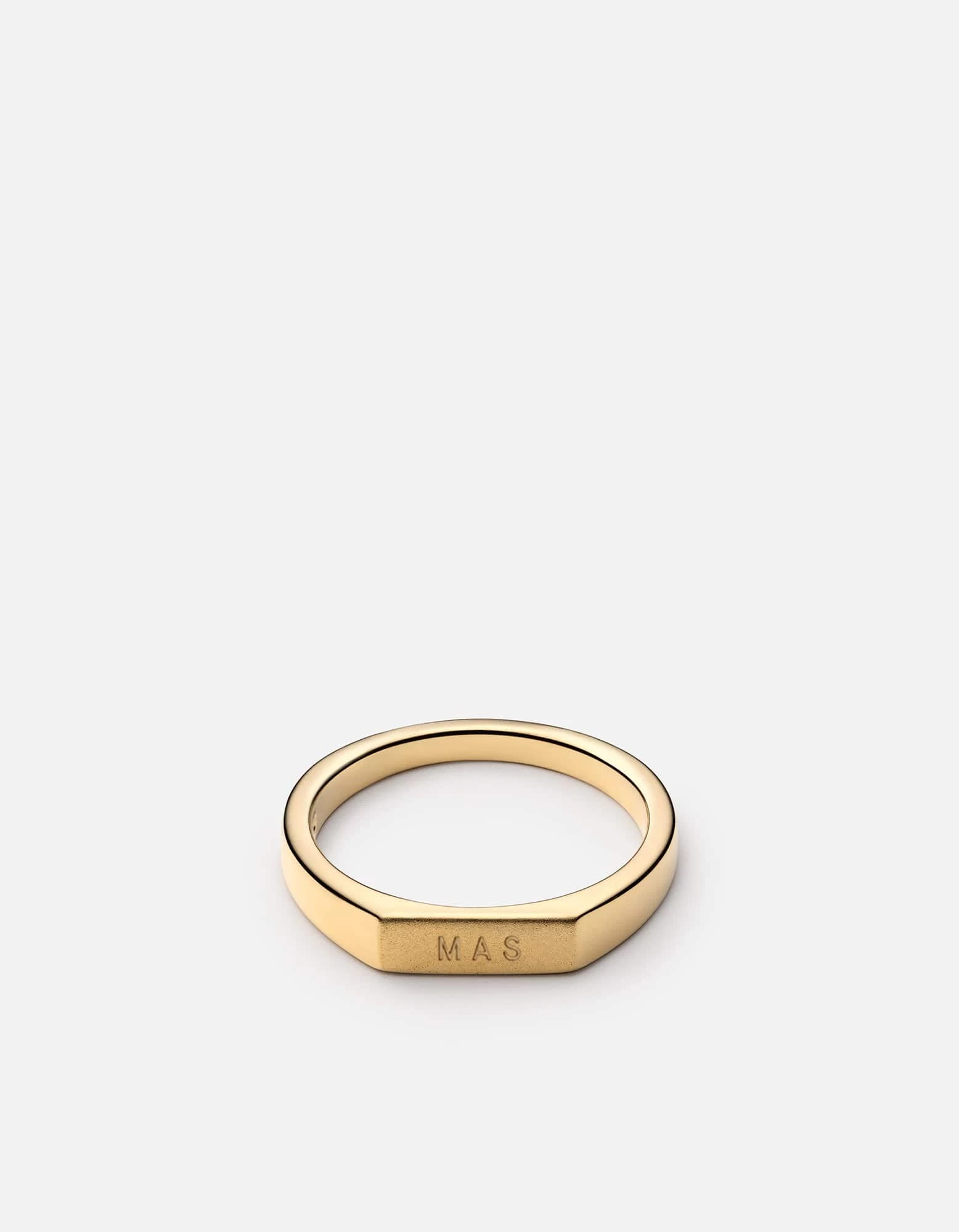 Thin Geo Ring, Gold 10 Thin Geo Ring, Gold - Image 8