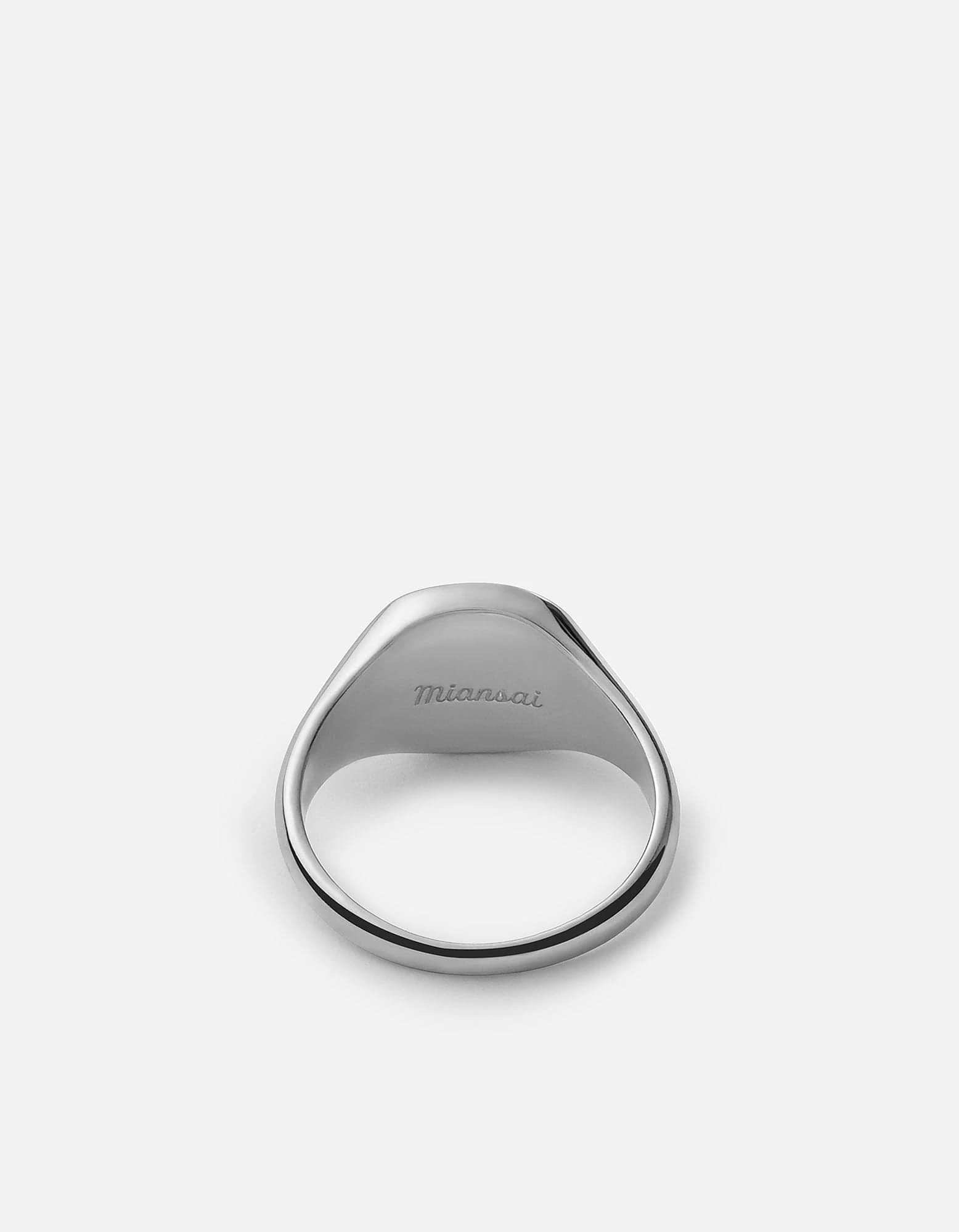 Olympus Signet Ring, Sterling Silver/Black 4 Olympus Signet Ring, Sterling Silver/Black - Image 2