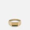 Vault Ring, Gold Vermeil/Green