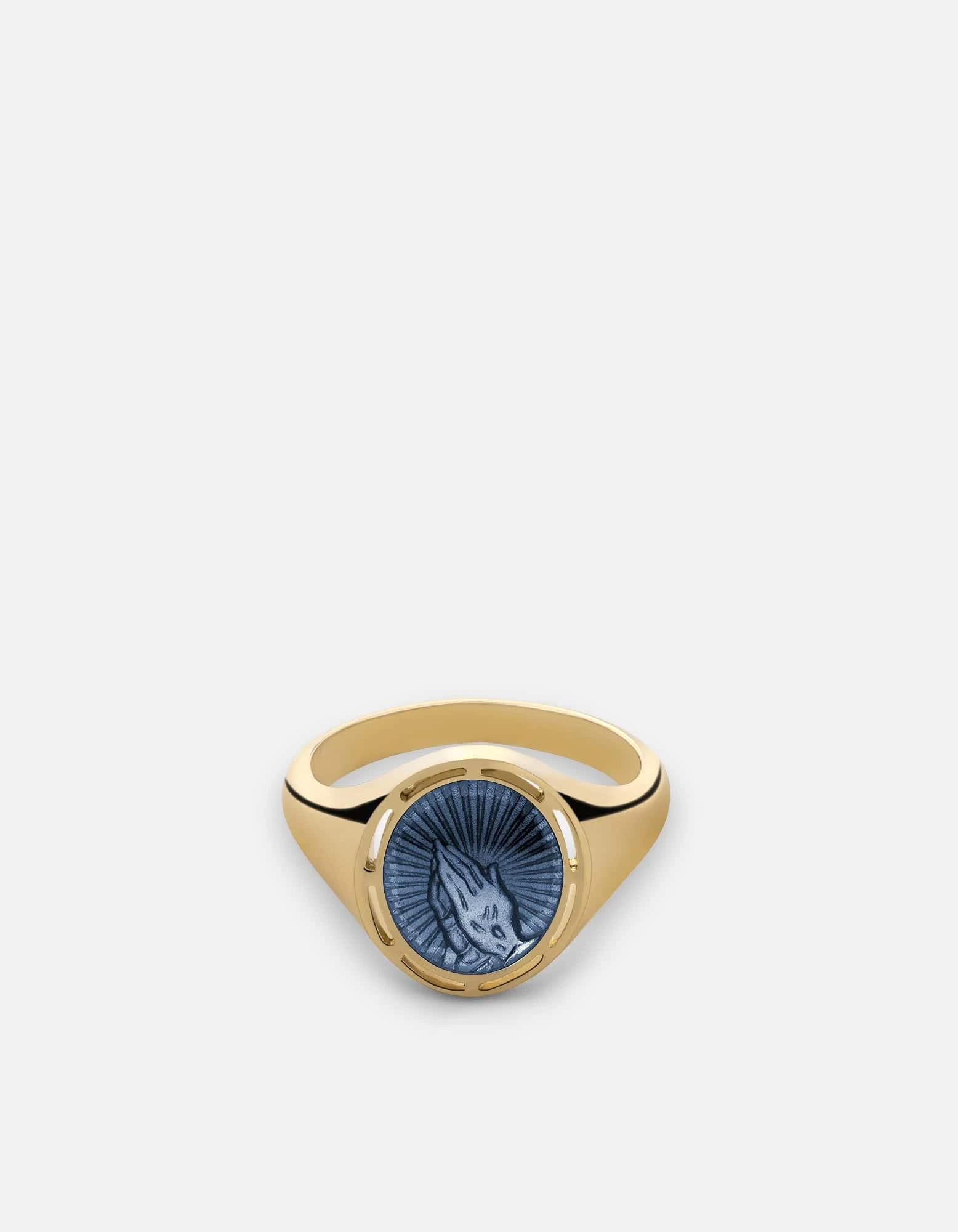 Divini Ring, Gold Vermeil/Light Blue 3 Divini Ring, Gold Vermeil/Light Blue