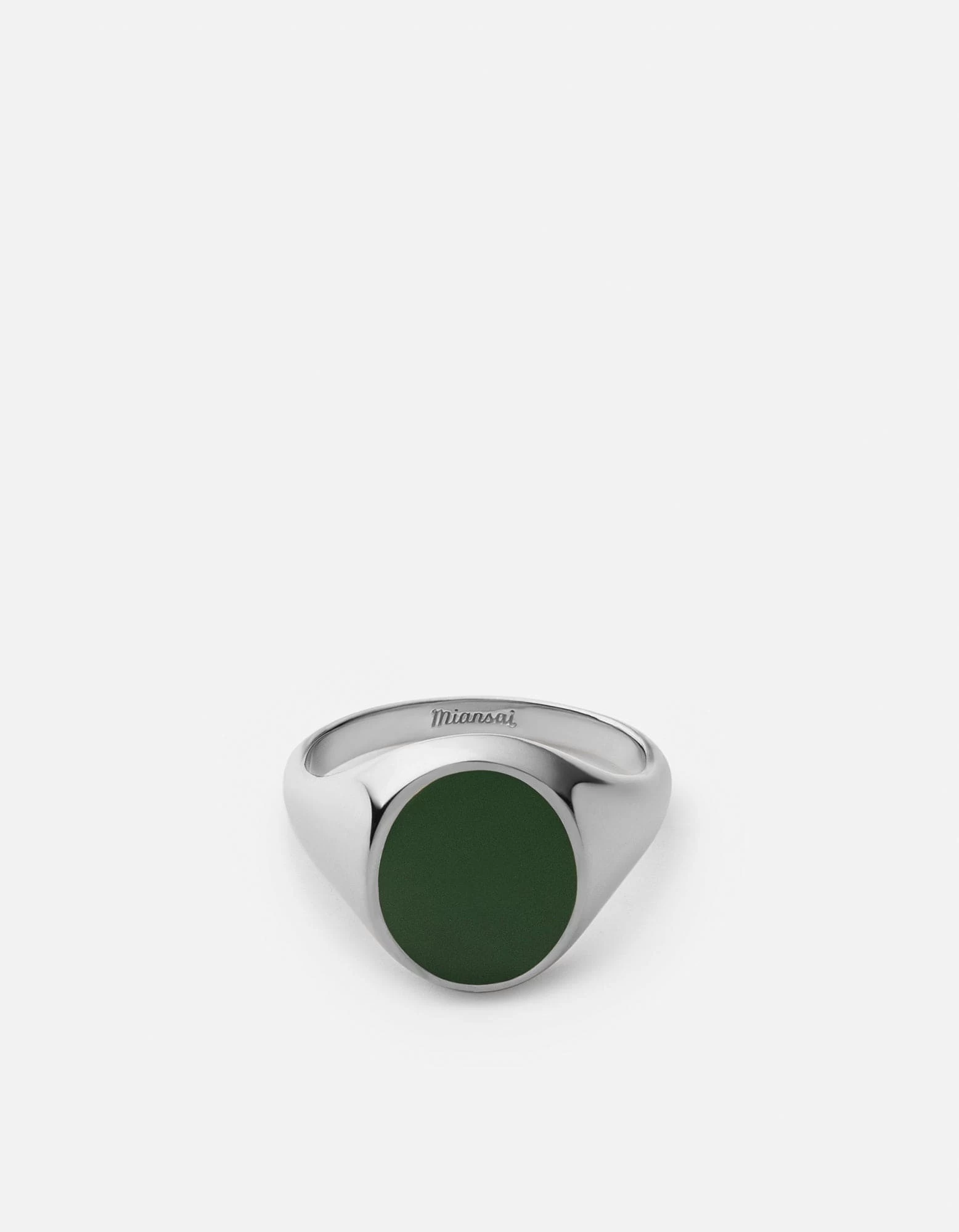 Heritage Ring, Sterling Silver/Green 3 Heritage Ring, Sterling Silver/Green