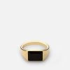 Slim Lennox Onyx Ring, Gold Vermeil -Online Fashion Accessories 104 0432 color black 01