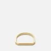 Thin Hex Ring, Gold Vermeil