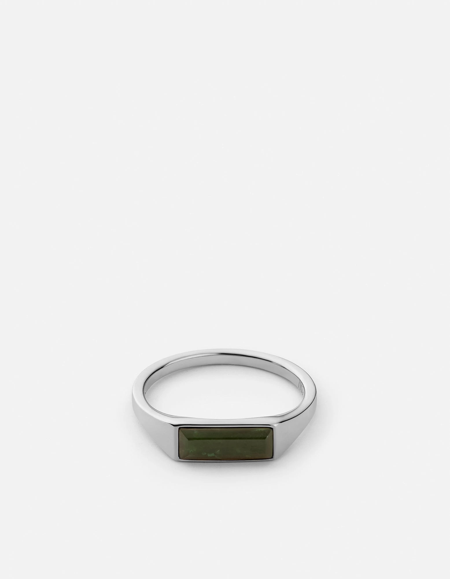 Thin Lennox Jasper Ring, Sterling Silver 3 Thin Lennox Jasper Ring, Sterling Silver