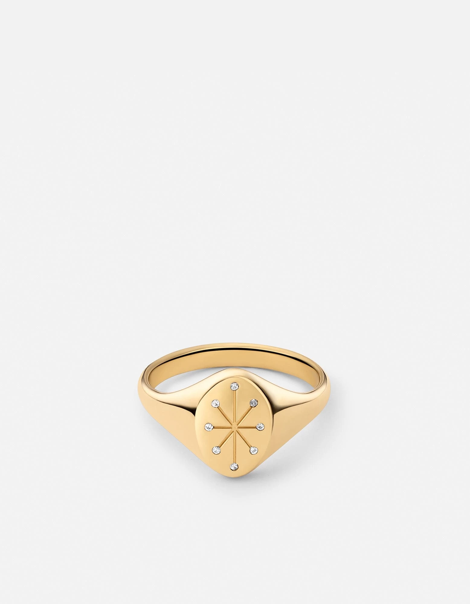 Octo Ring, Gold Vermeil/Diamonds 3 Octo Ring, Gold Vermeil/Diamonds