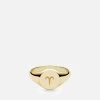 Astro Signet Ring, 14k Gold -Online Fashion Accessories 104 0496 color ariespolishedgold 01