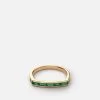 Totem Agate Ring, Gold Vermeil -Online Fashion Accessories 104 0560 color green 01
