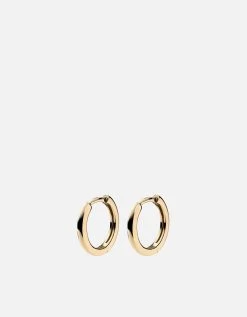 Aeri Huggie Earrings, 14k Gold