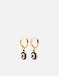 Ojos Huggie Earrings, Gold Vermeil/Black -Online Fashion Accessories 105 0334 color bluepair 01 cc362076 bdf7 46ff 8a11 071725a40d23