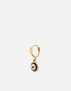 Ojos Huggie Earring, Gold Vermeil/Black 8 Ojos Huggie Earring, Gold Vermeil/Black -Online Fashion Accessories 105 0334 color bluesingle 01 794375e7 92c0 4111 a914 3928642d1604