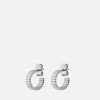 Vale Huggie Earrings, Sterling Silver