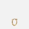 Slim Rope Huggie Earring, Gold Vermeil 2 Slim Rope Huggie Earring, Gold Vermeil -Online Fashion Accessories 105 0390 color polishedgoldsingle 01