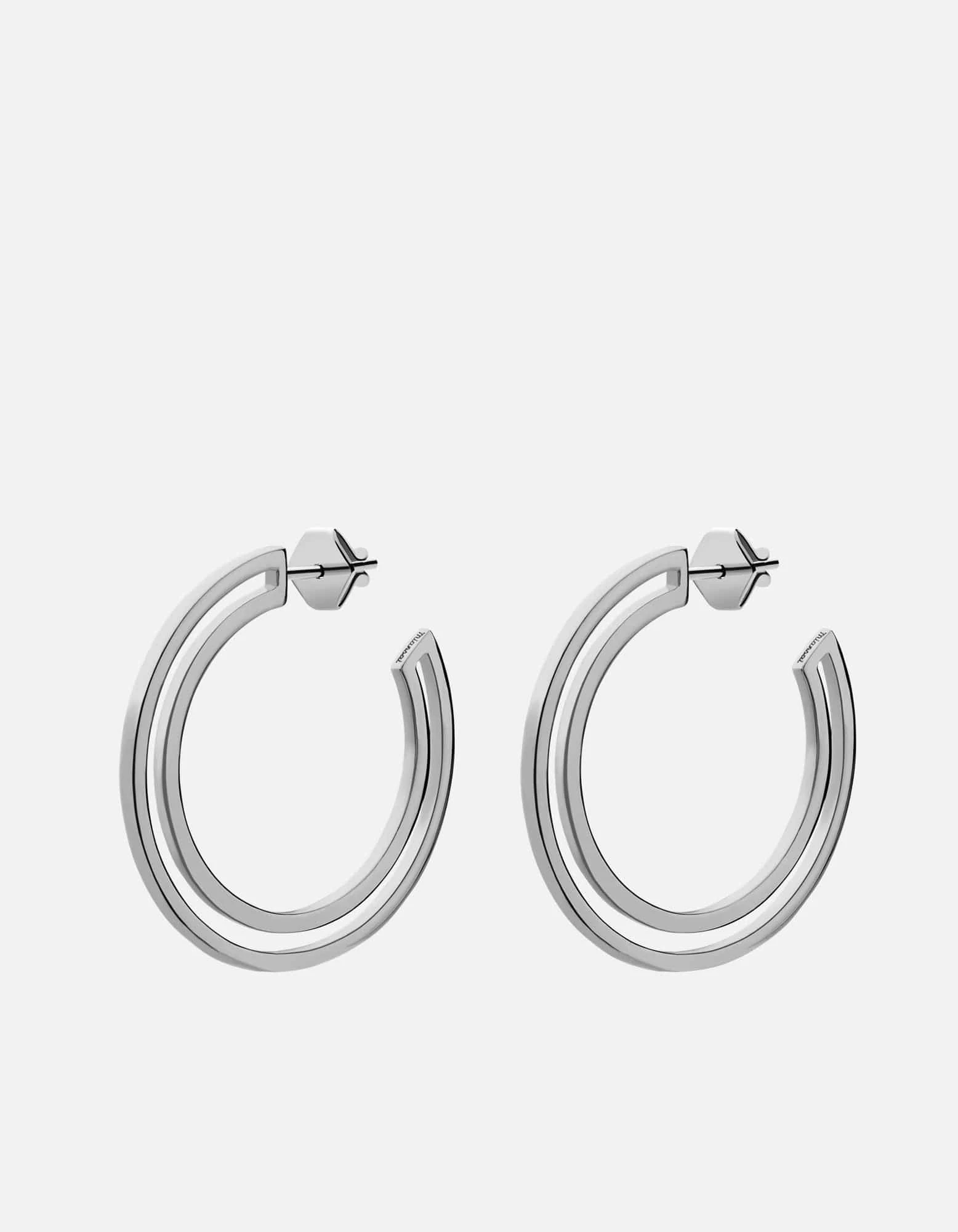 Hailee Hoop Earrings, Sterling Silver 3 Hailee Hoop Earrings, Sterling Silver