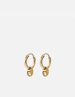Pyper Huggie Earrings, Gold Vermeil