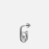 Pop Tab Stud Earring, Sterling Silver