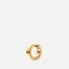 4mm Huggie Earring, Gold Vermeil 2 4mm Huggie Earring, Gold Vermeil -Online Fashion Accessories 105 0449 color polishedgold 01