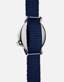 M12 Swiss Silver Navy Blue Nylon -Online Fashion Accessories 106 0001 color navyblue 02