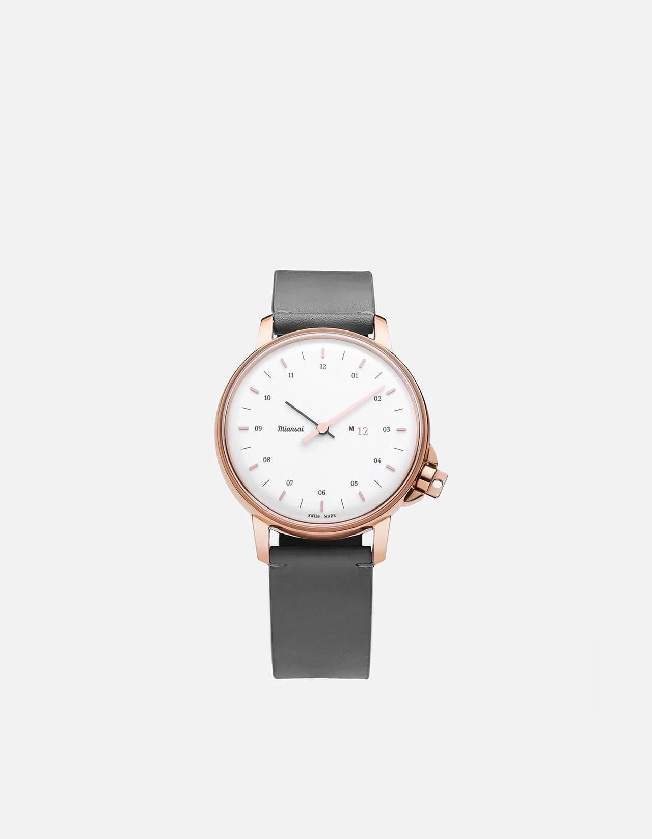 M12 Swiss Rose|White Steel Leather 3 M12 Swiss Rose|White Steel Leather