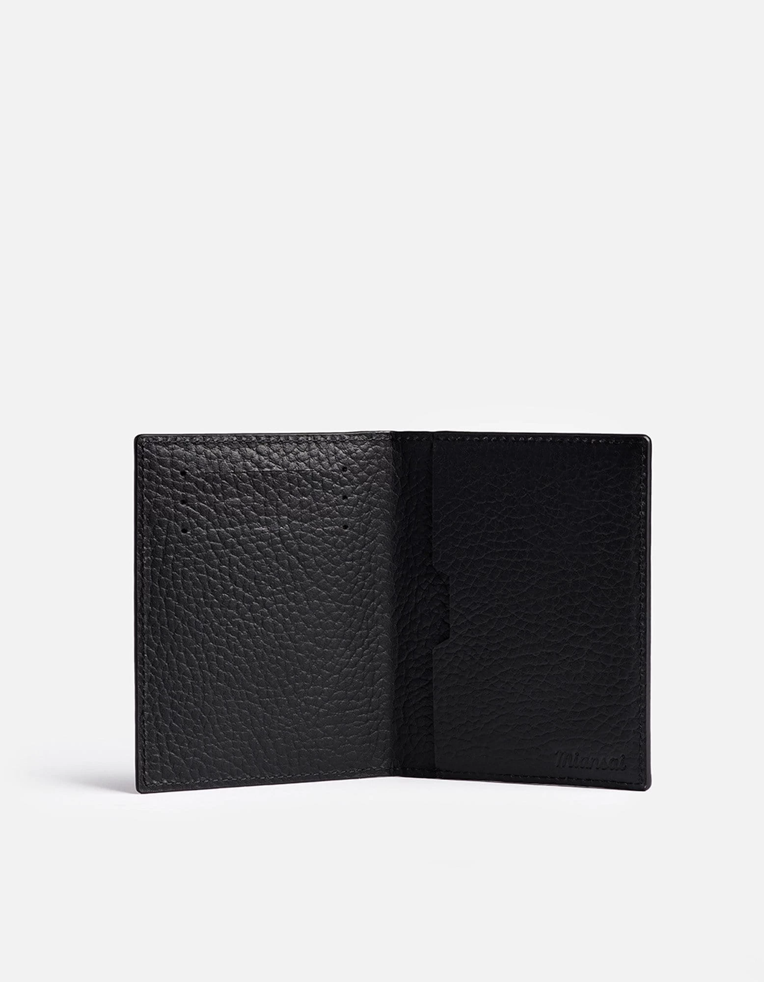 Vertical Wallet, Textured Black 5 Vertical Wallet, Textured Black - Image 3
