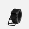 Black Leather Belt, Noir Buckle