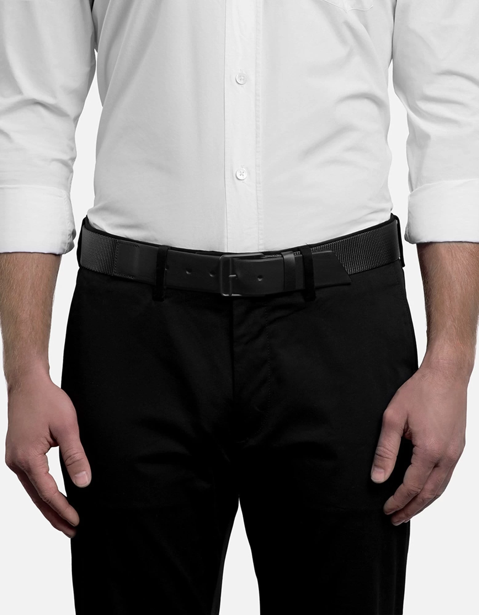 Webbing Belt, Black/Black 5 Webbing Belt, Black/Black - Image 3