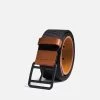 Webbing Belt, Black/Brown 1 Webbing Belt, Black/Brown -Online Fashion Accessories 110 0009 color blackbrown 01
