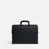 Slim Briefcase, Textured Navy Blue -Online Fashion Accessories 120 0021 color navyblue 01