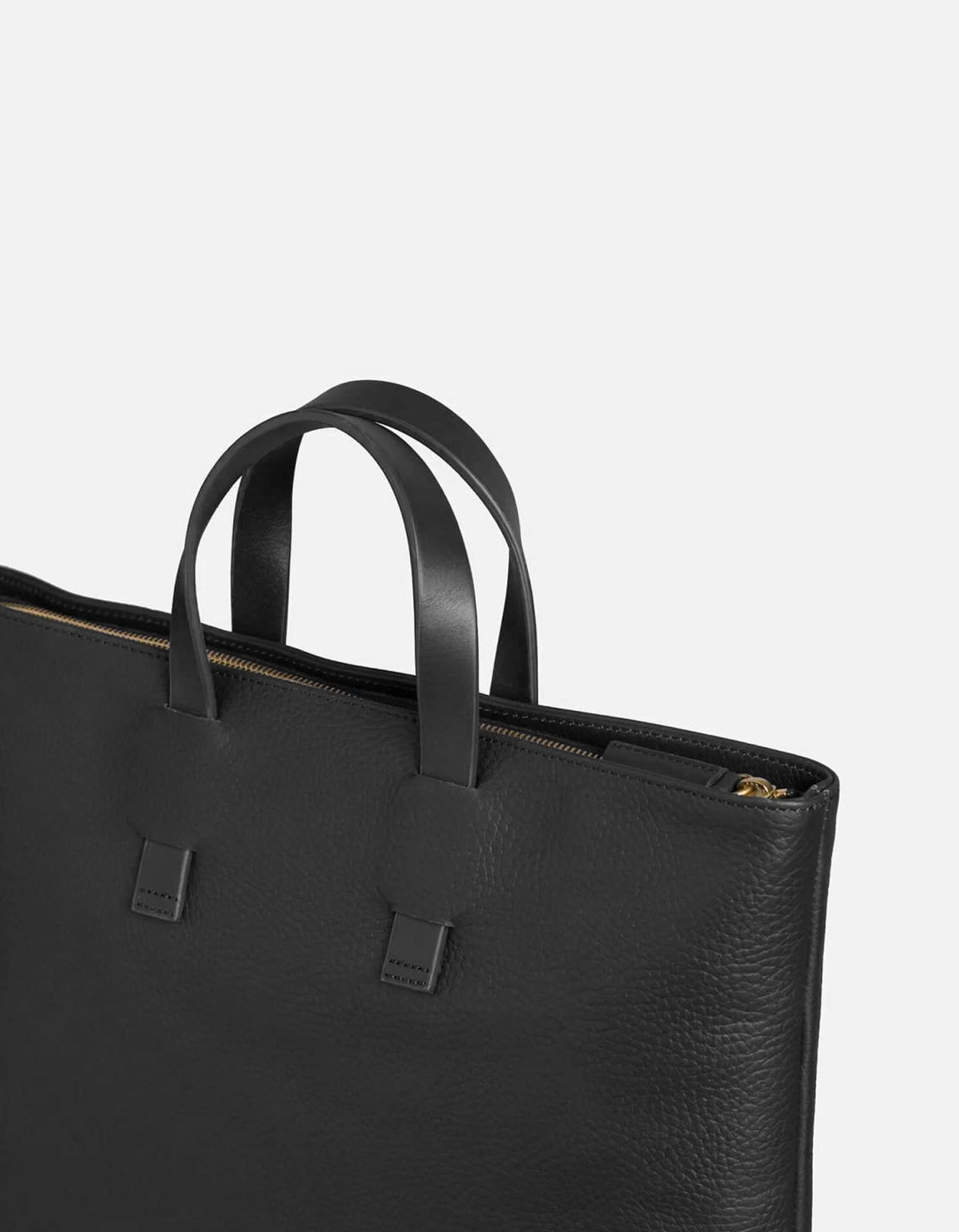 Slim Tote, Textured Black 4 Slim Tote, Textured Black - Image 2
