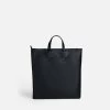 Slim Tote, Textured Navy Blue -Online Fashion Accessories 120 0022 color navyblue 01