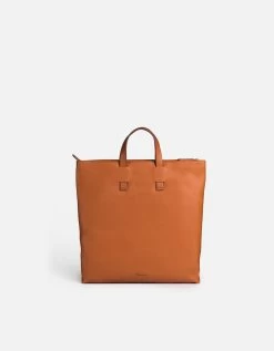 Slim Tote, Vintage Cognac
