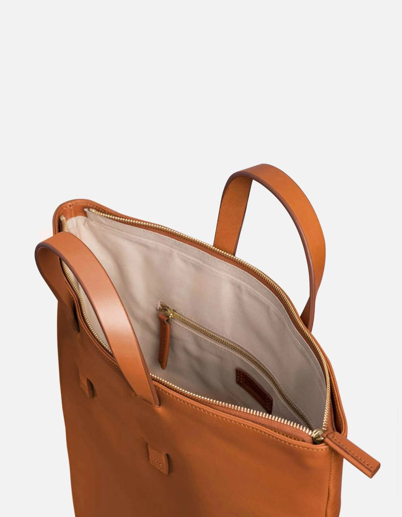 Slim Tote, Vintage Cognac 5 Slim Tote, Vintage Cognac - Image 3