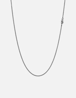 1.3mm Cuban Chain Necklace, Sterling Silver 18 1.3mm Cuban Chain Necklace, Sterling Silver -Online Fashion Accessories 3535350909a5b64e41cb3848e3ae405d